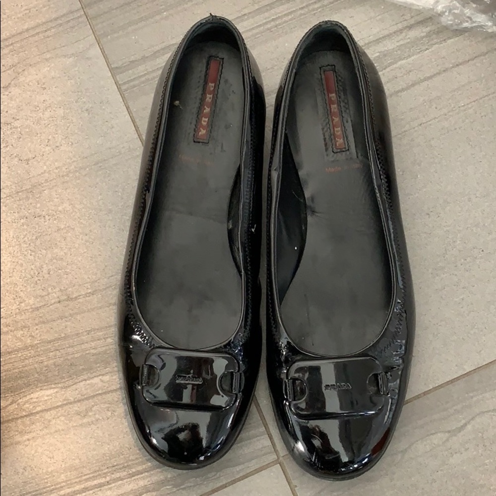 Black Prada Flats